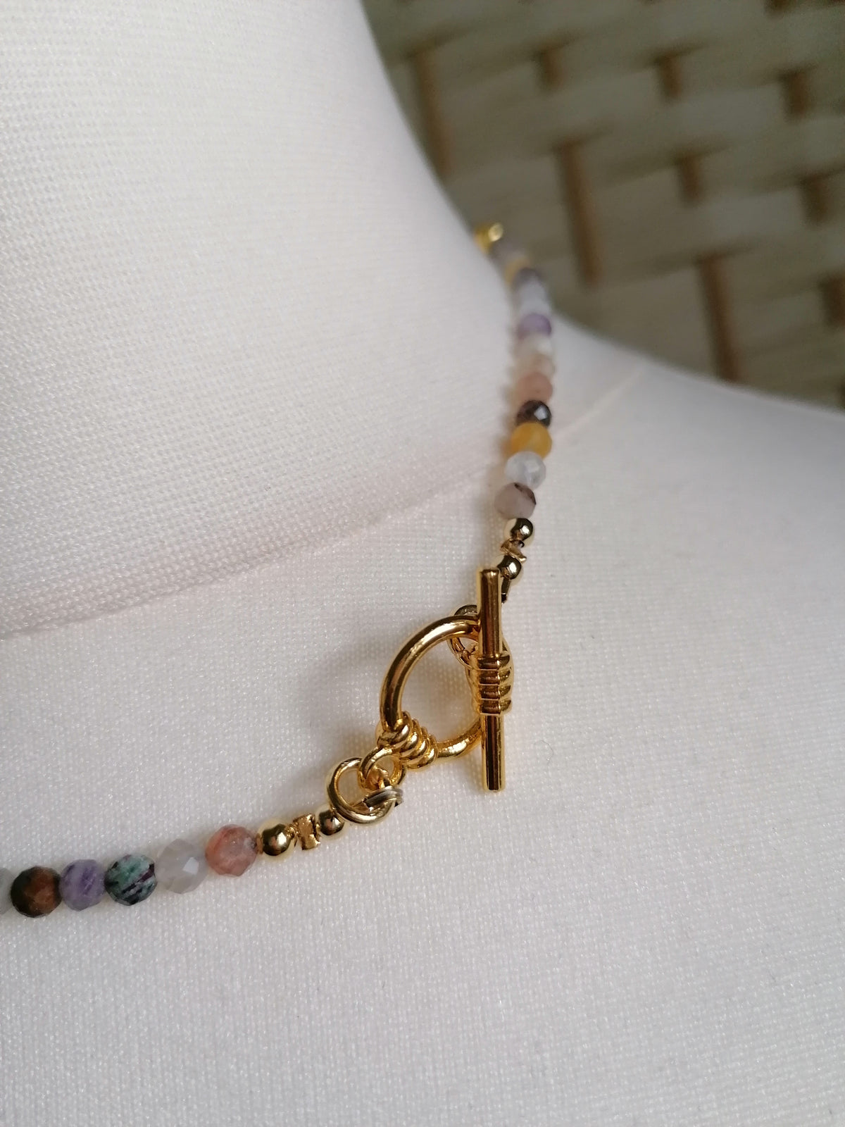 Semi-precious gemstone Necklace choker
