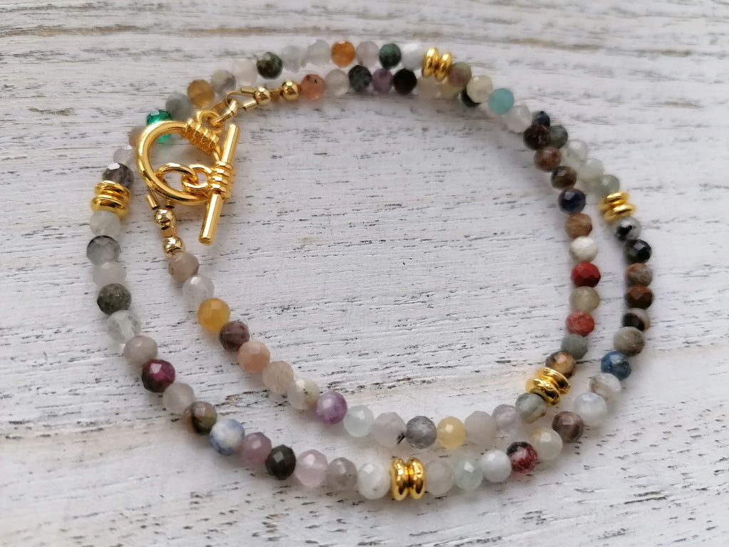 Semi-precious gemstone Necklace choker