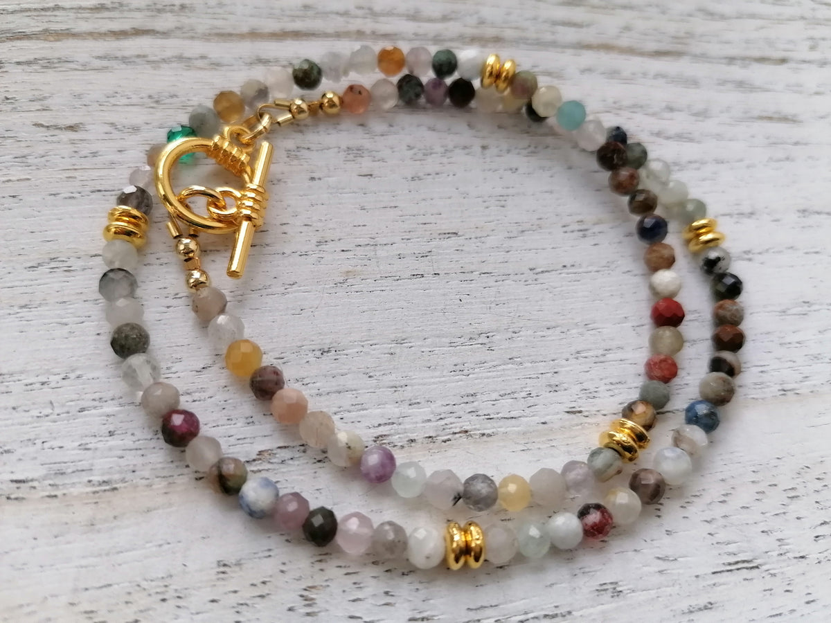 Semi-precious gemstone Necklace choker