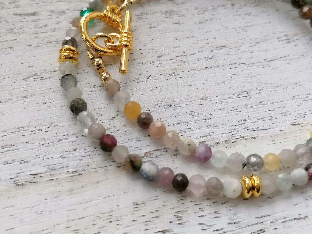 Semi-precious gemstone Necklace choker