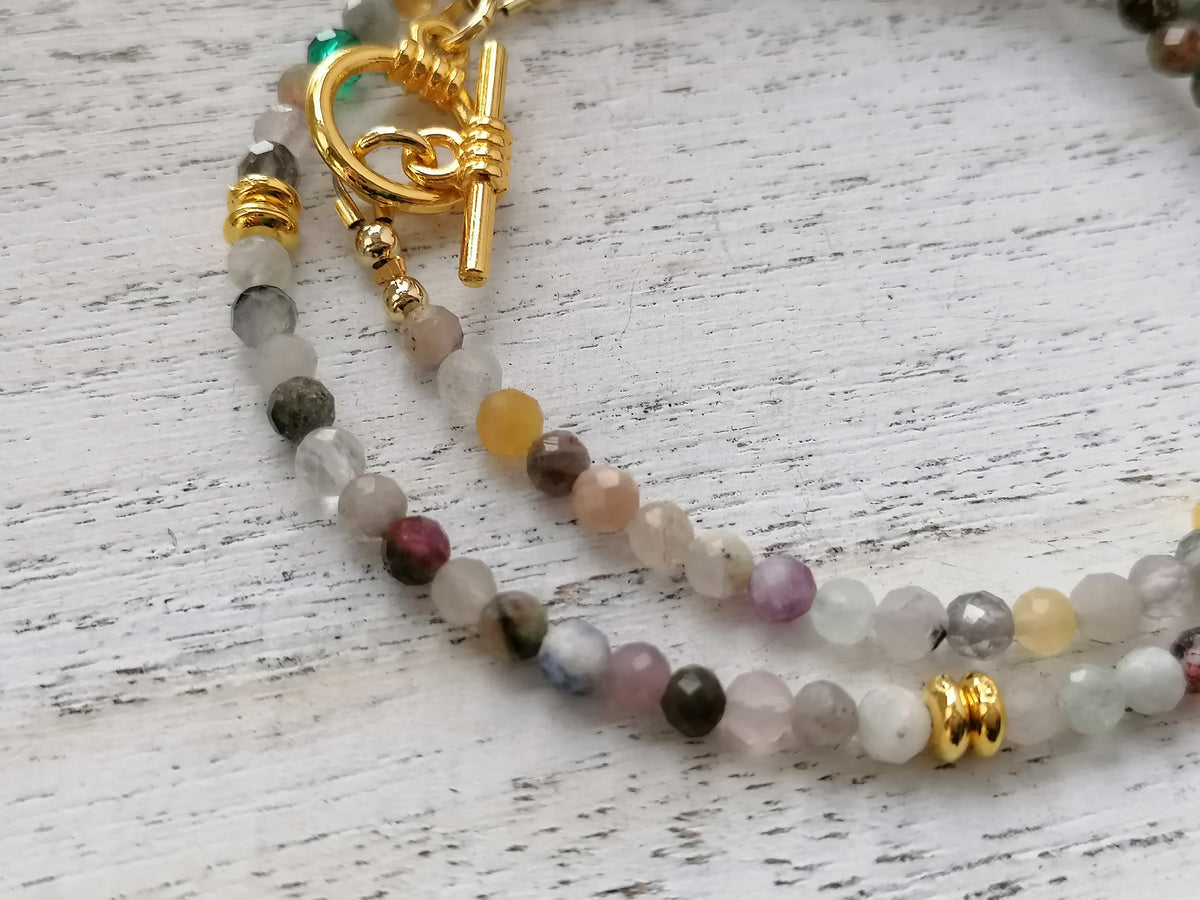 Semi-precious gemstone Necklace choker
