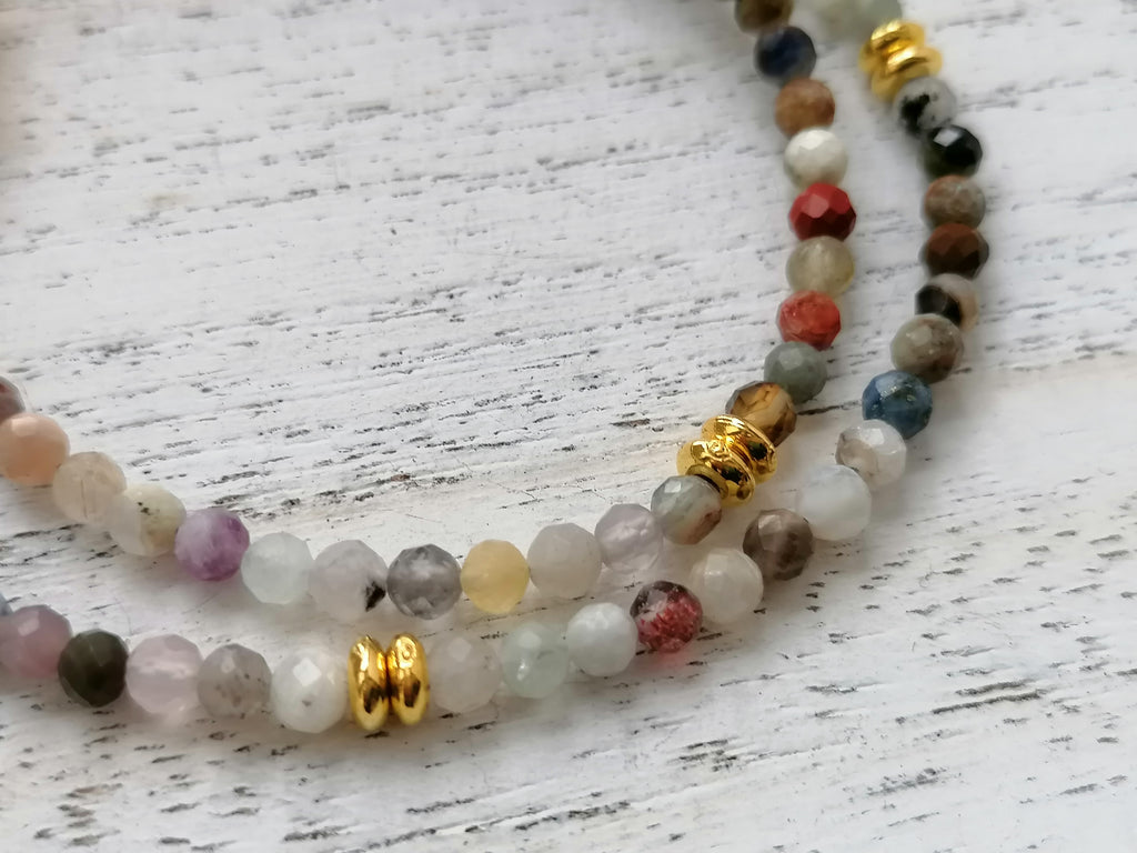 Semi-precious gemstone Necklace choker