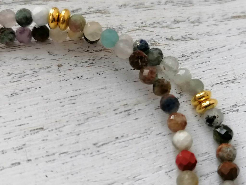 Semi-precious gemstone Necklace choker