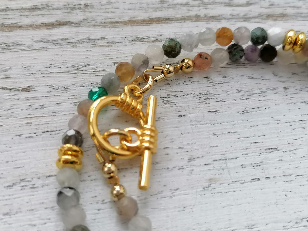 Semi-precious gemstone Necklace choker