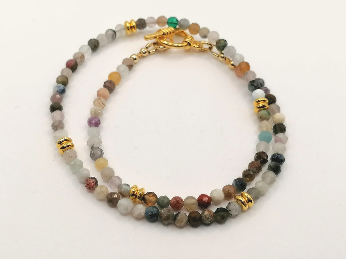 Semi-precious gemstone Necklace choker