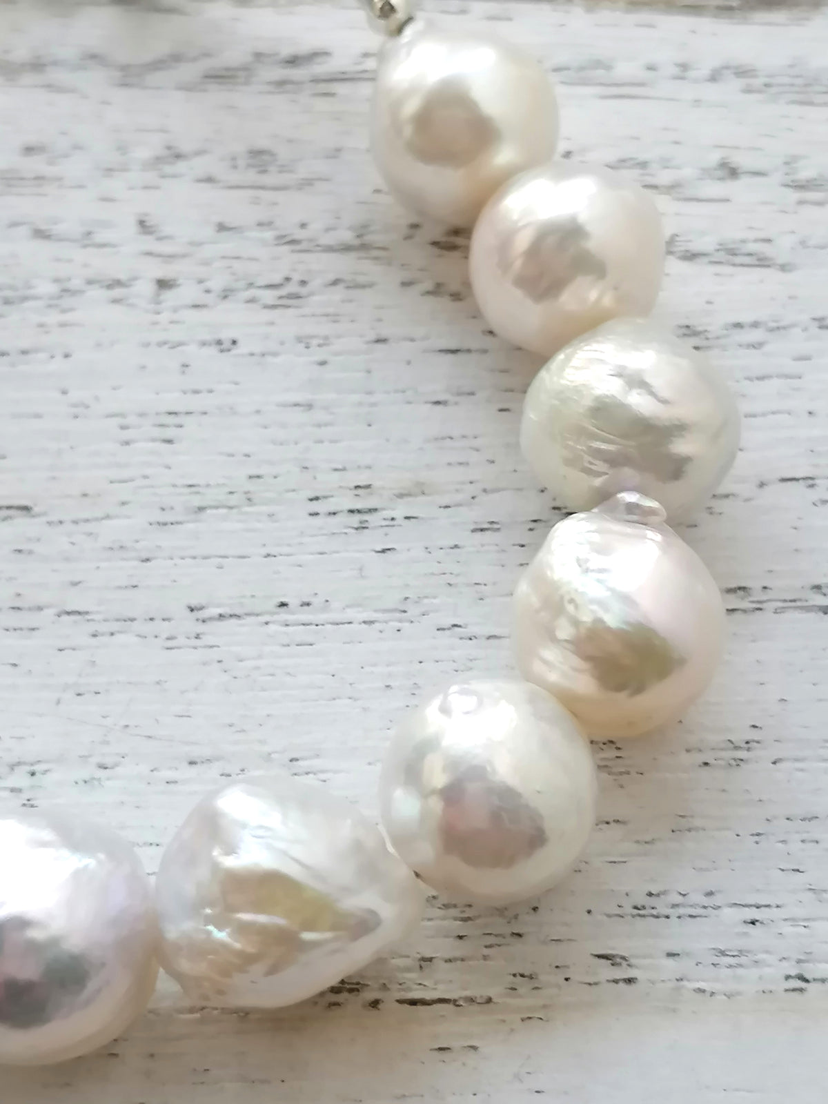 925 Sterling Silver Cultured Freshwater Baroque Pearl Bracelet