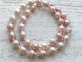 925 Sterling Silver Cultured Freshwater Edison Pearl Necklace