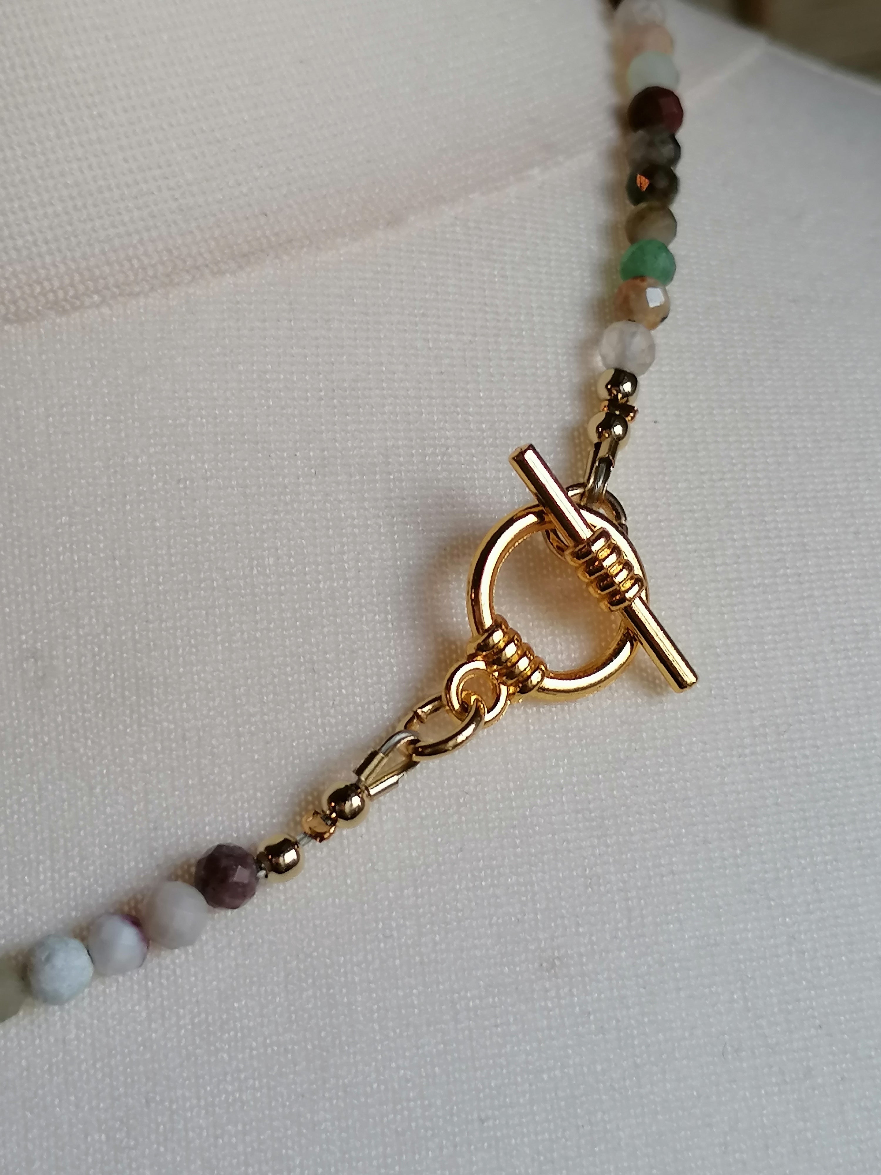 Semi-precious Gemstone Necklace Mother Of Pearl star