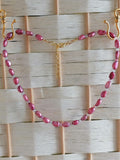Baroque Pearl & Coloured Quartz Rondelle Necklace | Gold Plated