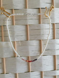 Freshwater Pearl & Gemstone Necklace semi-precious gemstone fire palette