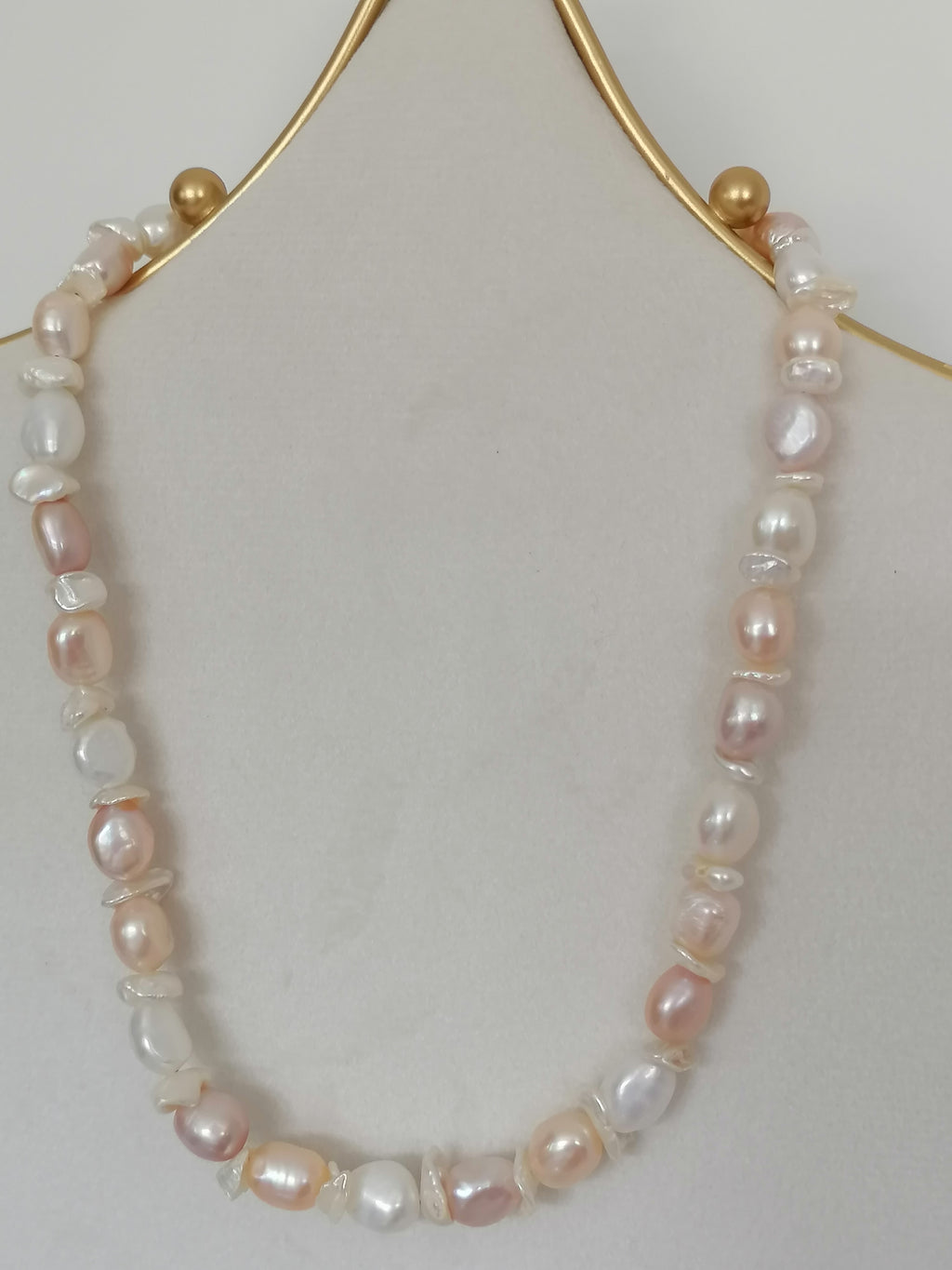 Baroque & Keshi Pearl Necklace | 925 Sterling Silver
