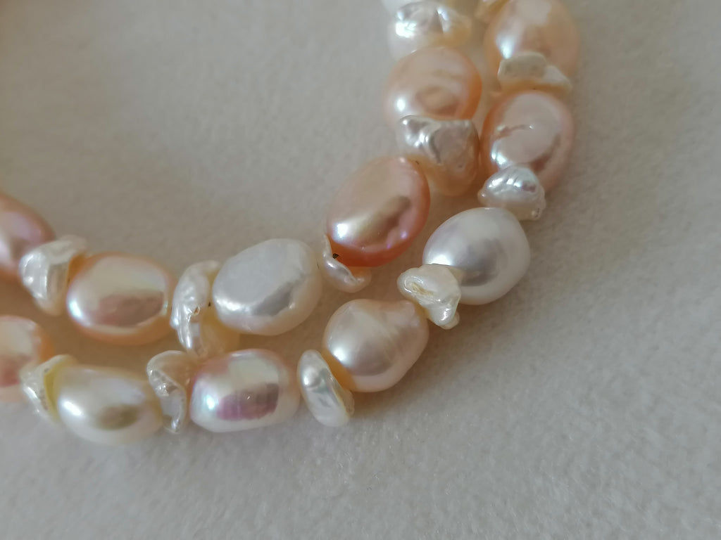 Baroque & Keshi Pearl Necklace | 925 Sterling Silver