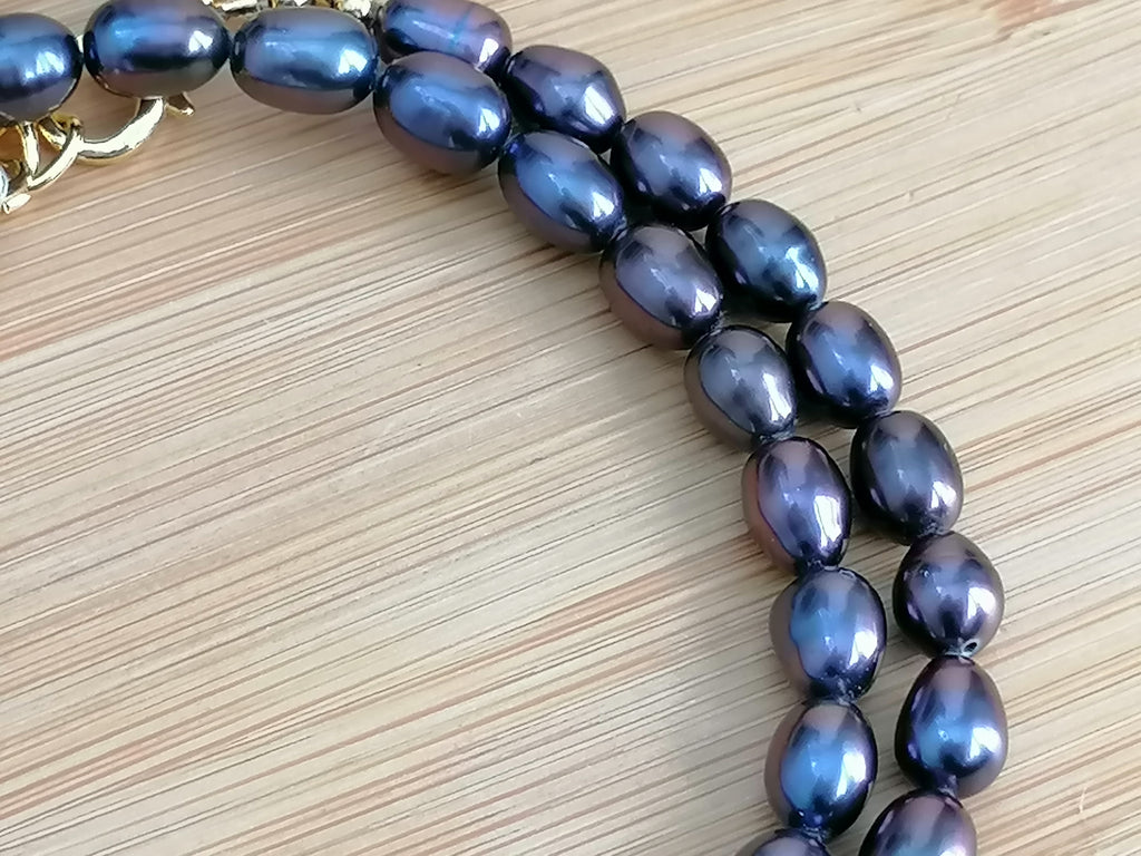 Cultured Freshwater Peacock Pearl Necklace