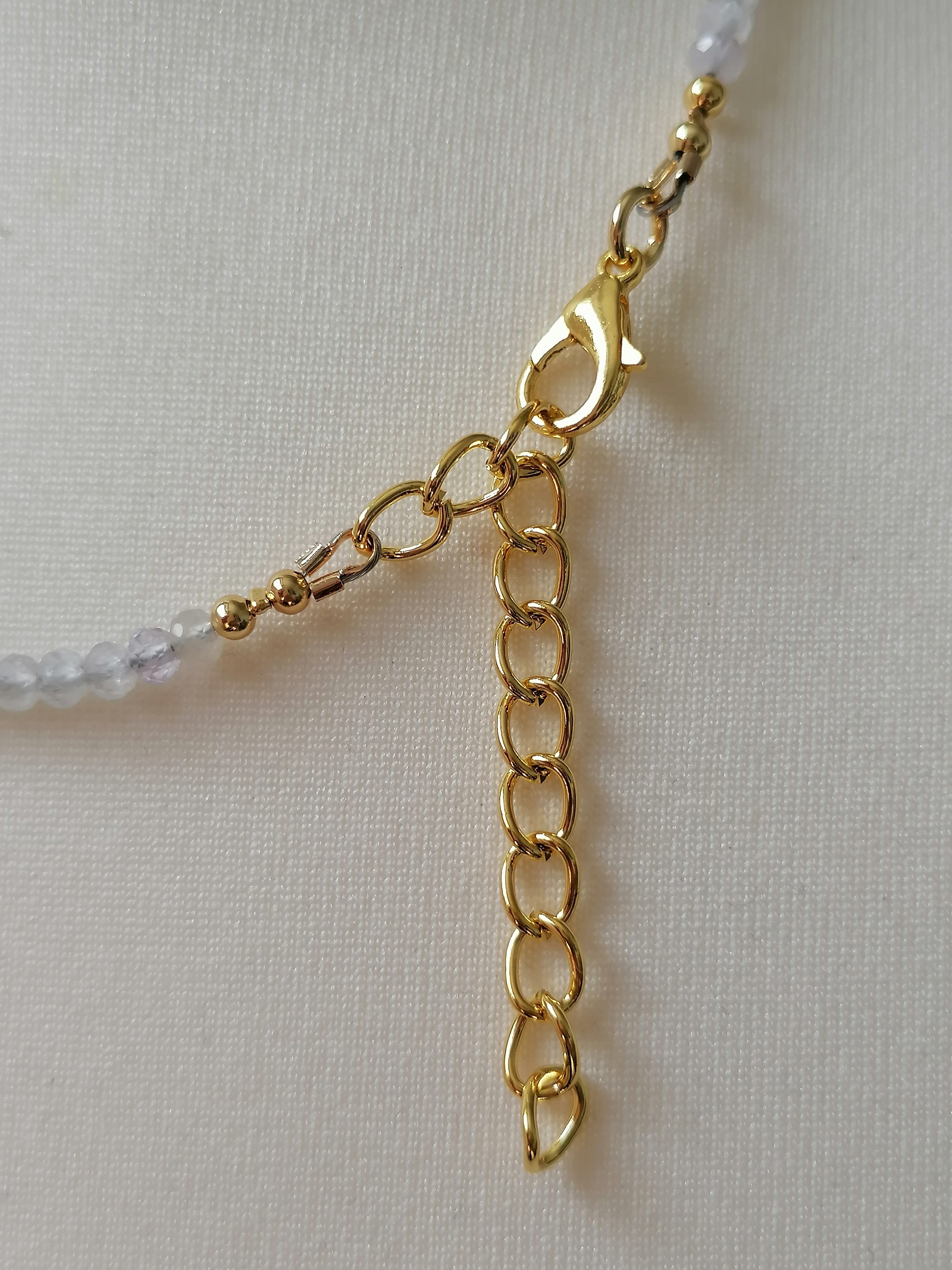 Semi-Precious Moonstone & Baroque Star Pearl Necklace