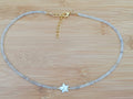Semi-Precious Moonstone & Baroque Star Pearl Necklace