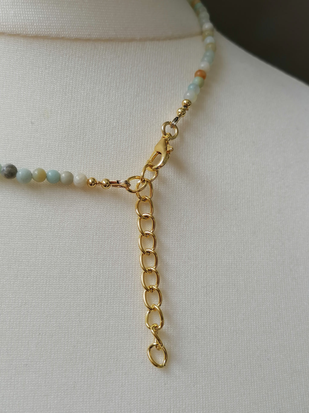 Flower Amazonite Gemstone Necklace
