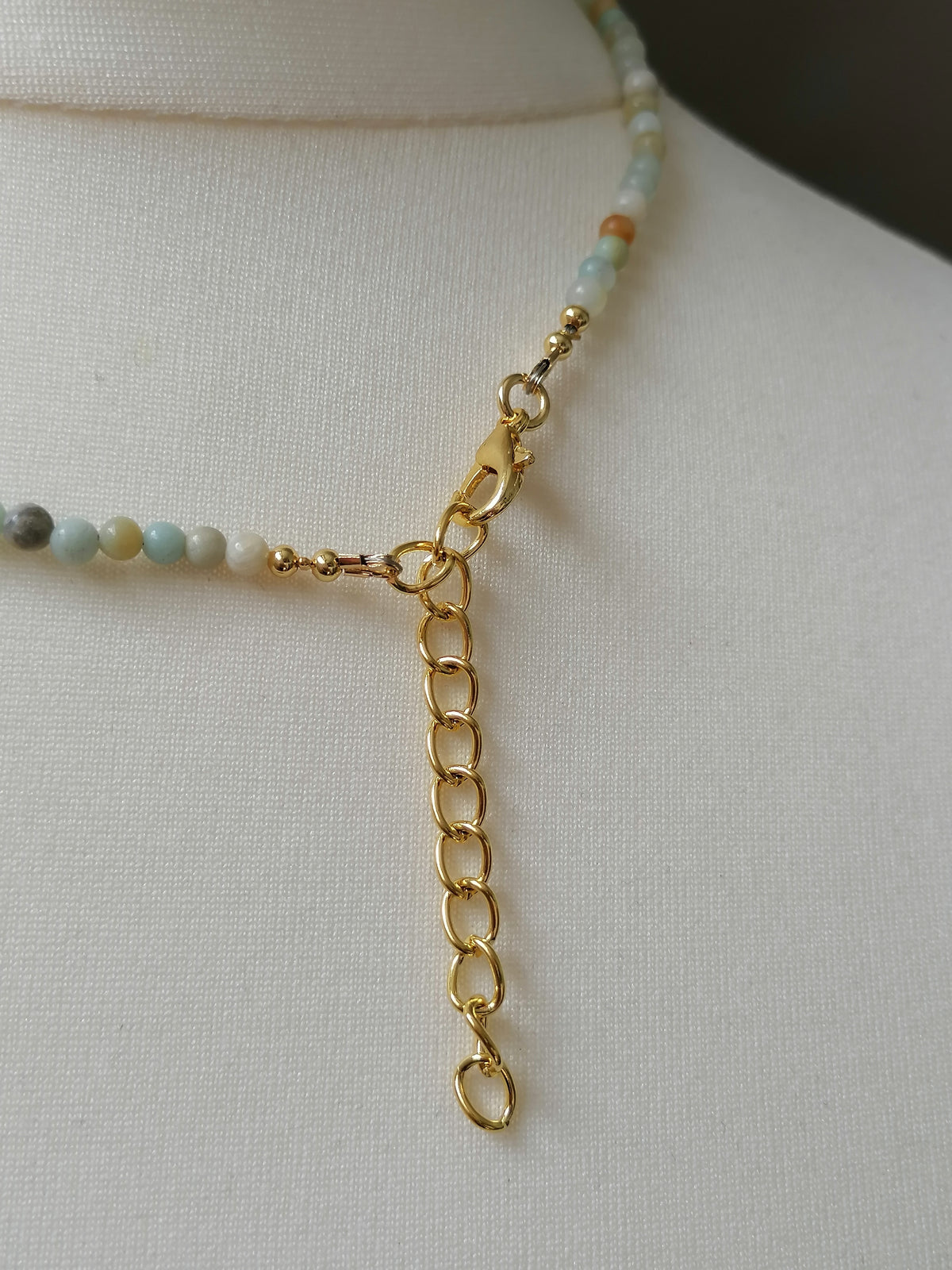 Flower Amazonite Gemstone Necklace