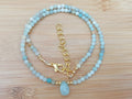 Flower Amazonite Gemstone Necklace