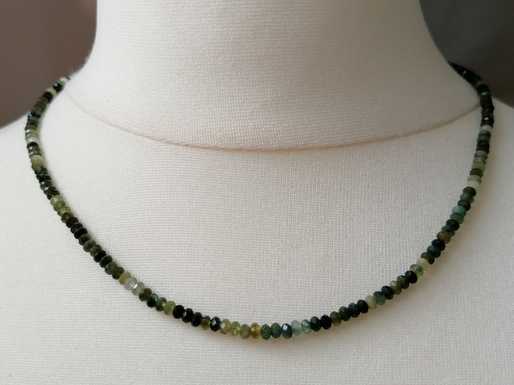 Moss Agate Gemstone Necklace