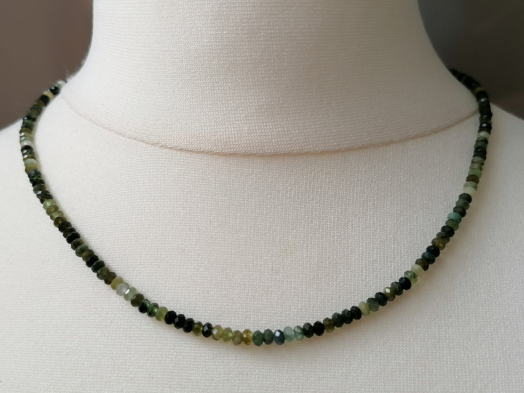 Moss Agate Gemstone Necklace