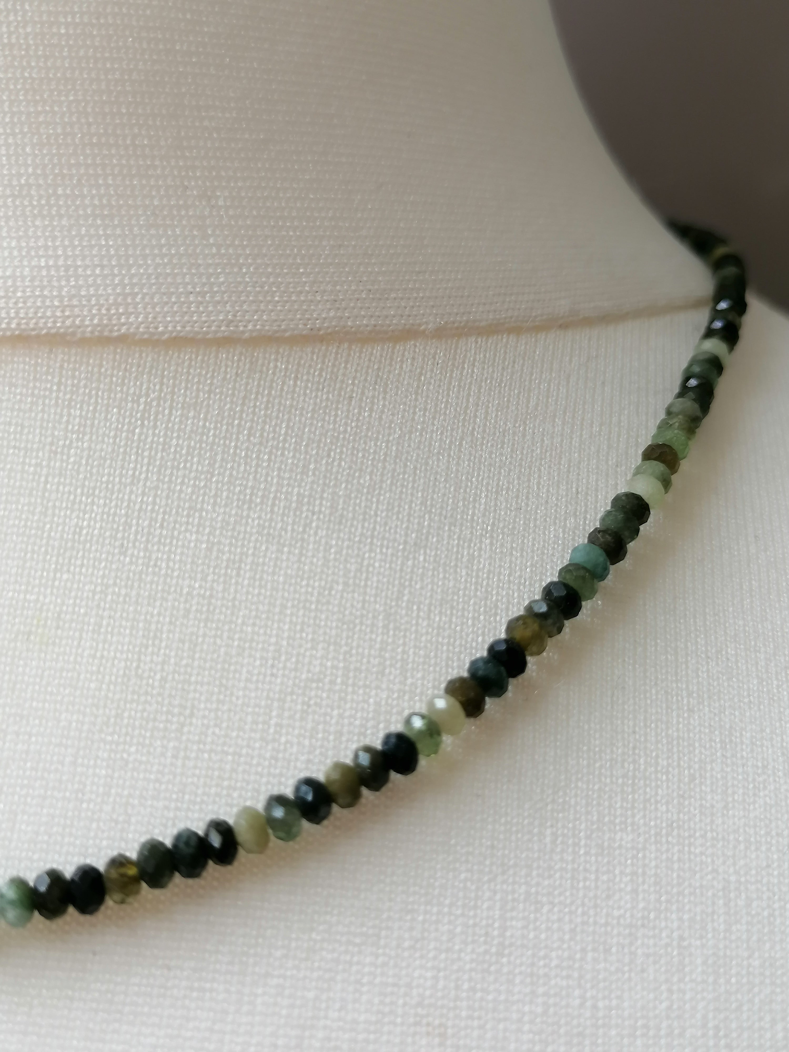 Moss Agate Gemstone Necklace