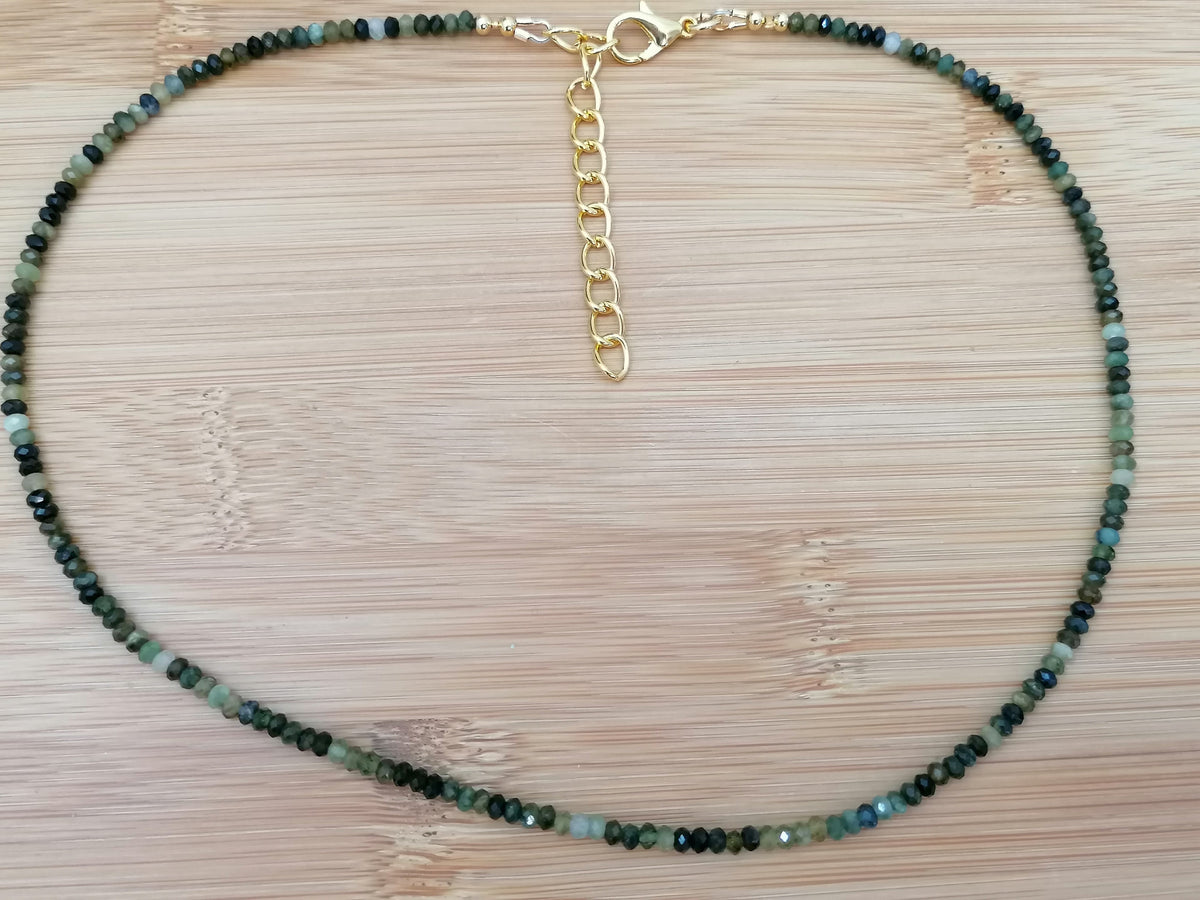 Moss Agate Gemstone Necklace