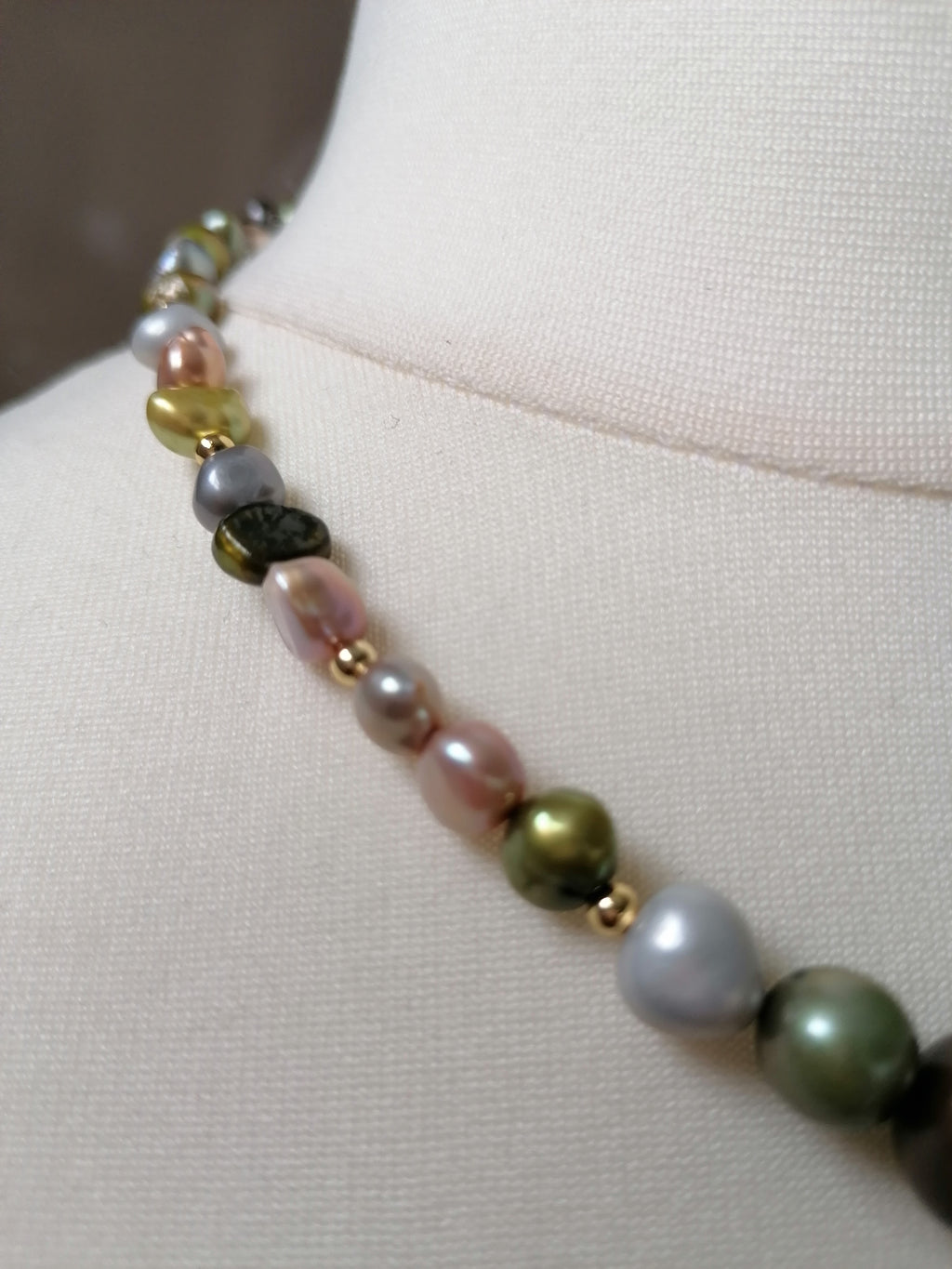 Multicolour Baroque Freshwater Pearl Necklace