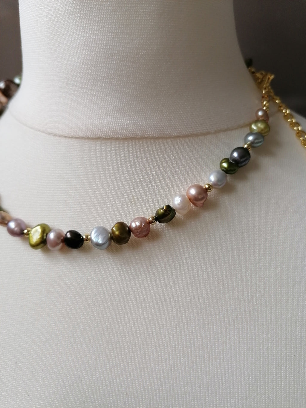 Multicolour Baroque Freshwater Pearl Necklace