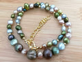 Multicolour Baroque Freshwater Pearl Necklace