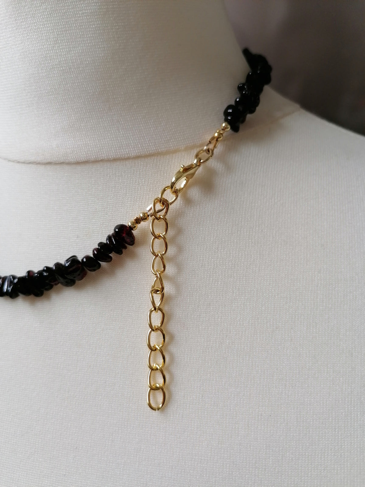 Semi-precious Garnet & Freshwater Pearl Necklace