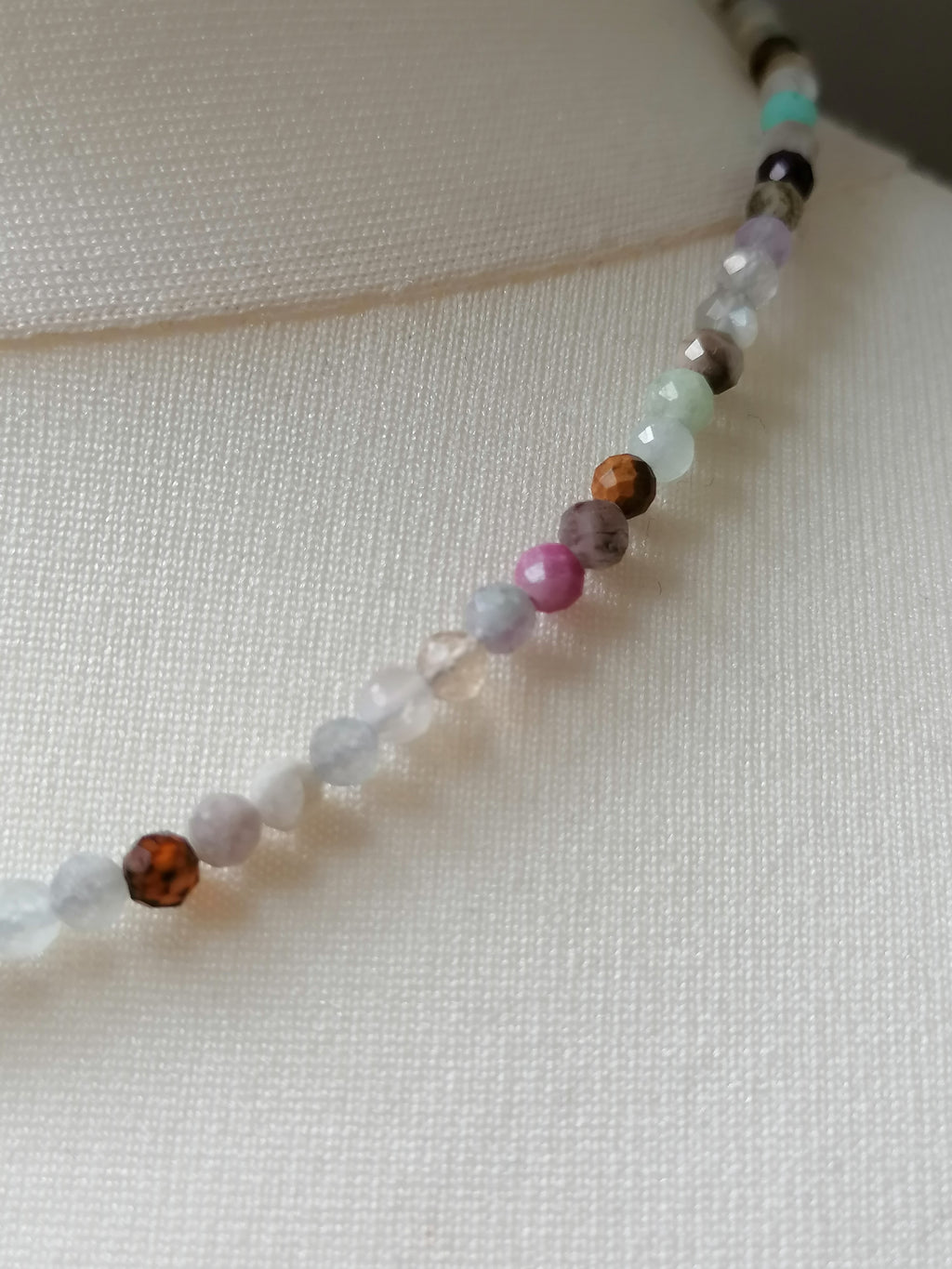 Multi-Gemstone Rainbow Necklace semi-precious