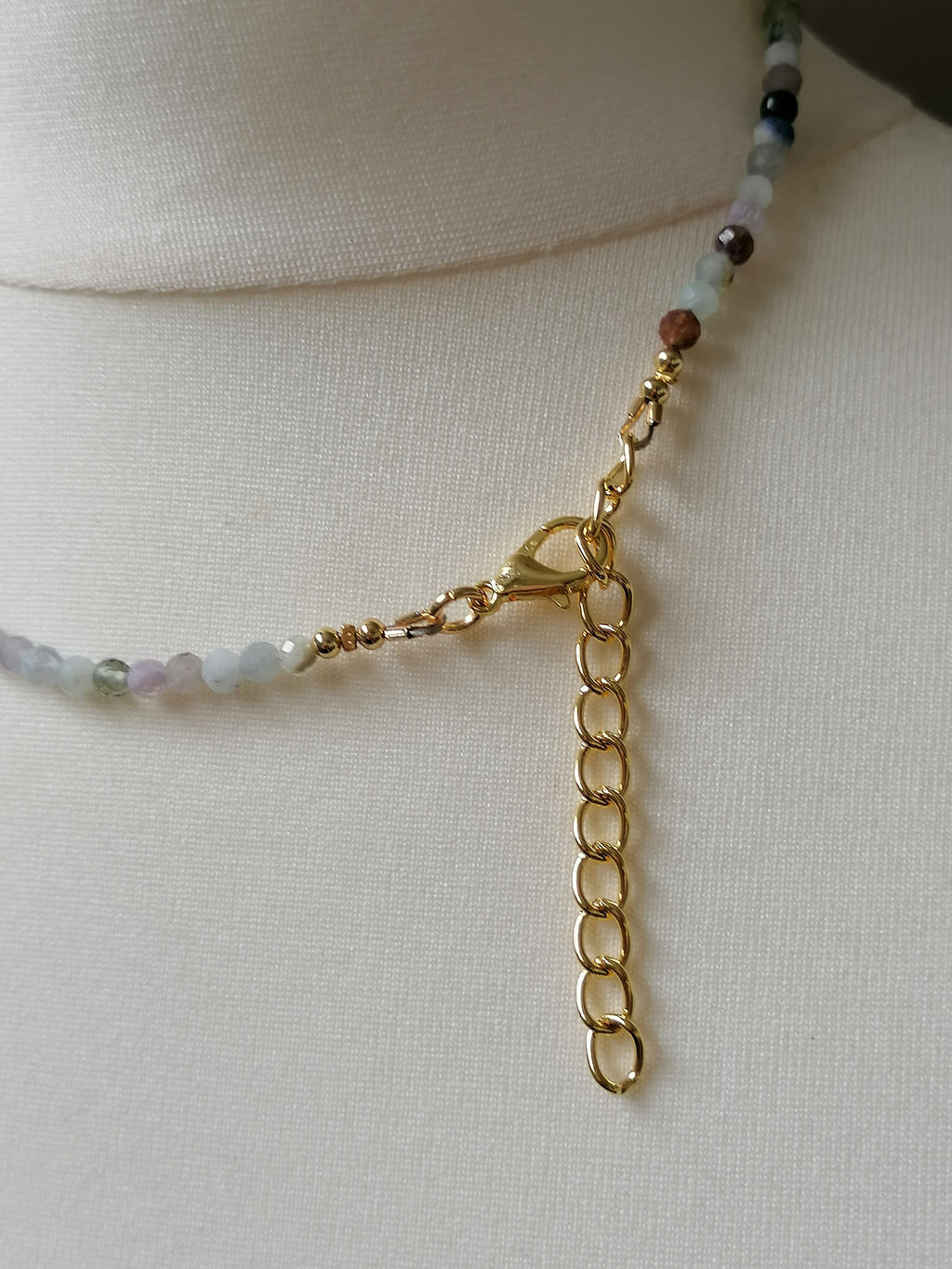 Multi-Gemstone Rainbow Necklace semi-precious