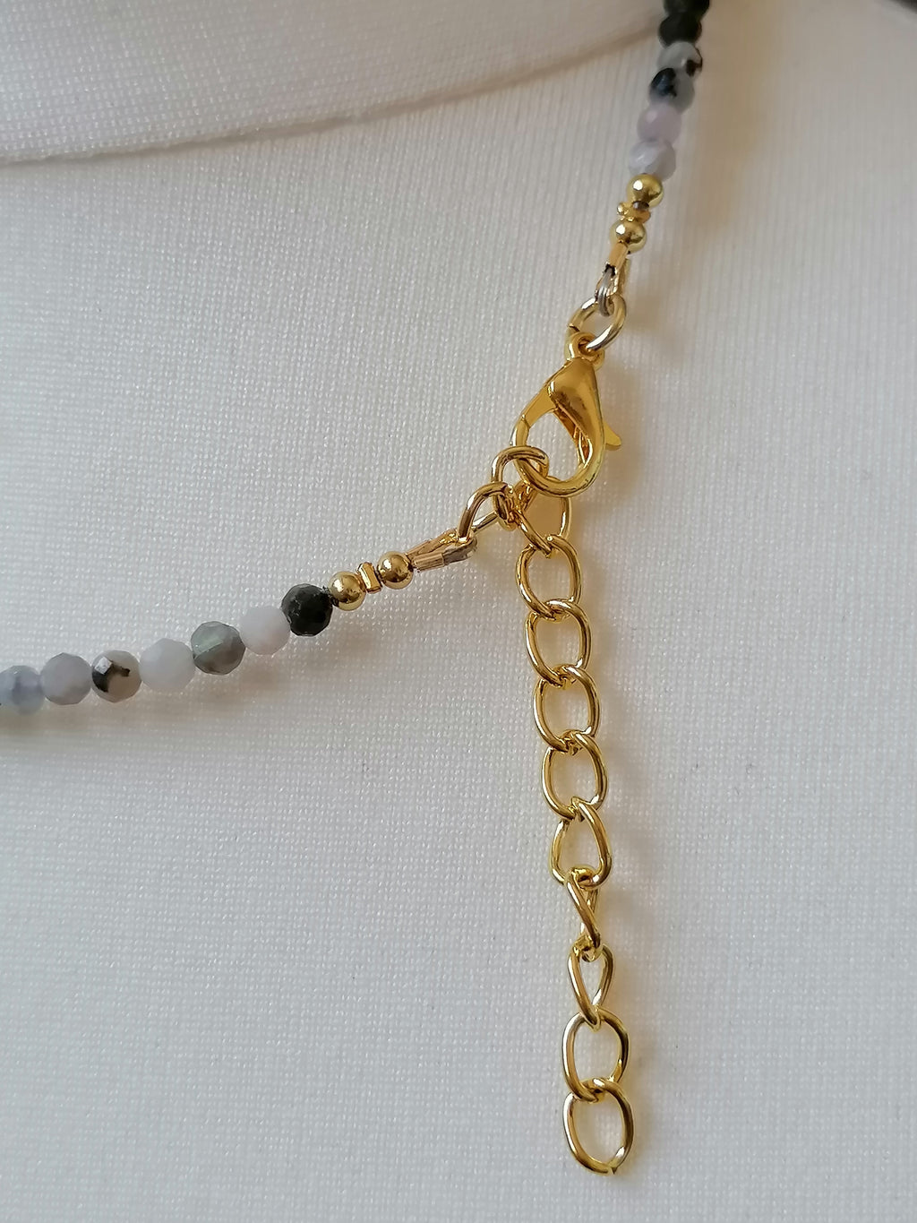 Semi-Precious Gemstone & Cultured Freshwater Pearl Necklace