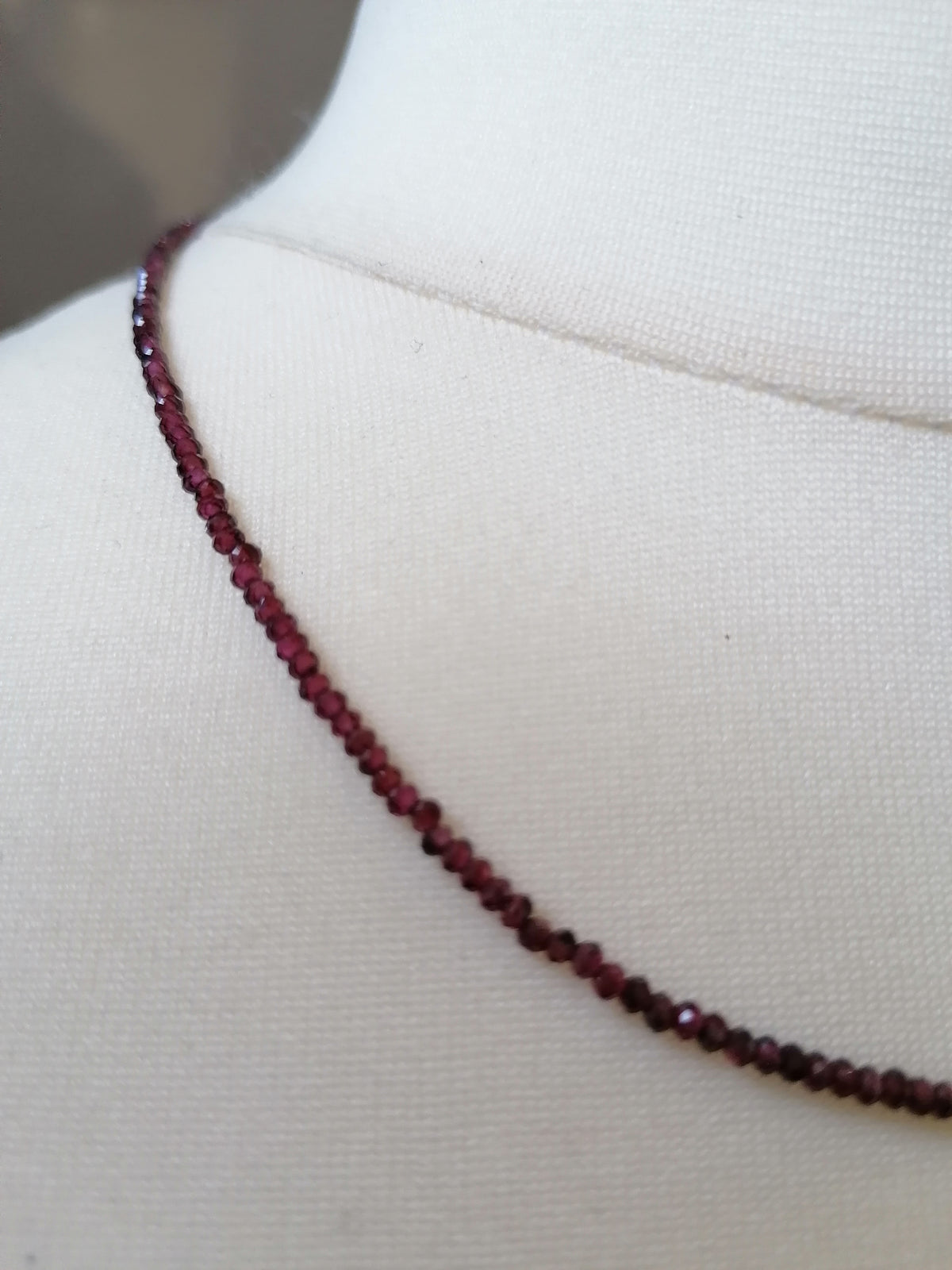 Semi-Precious Garnet Gemstone Necklace