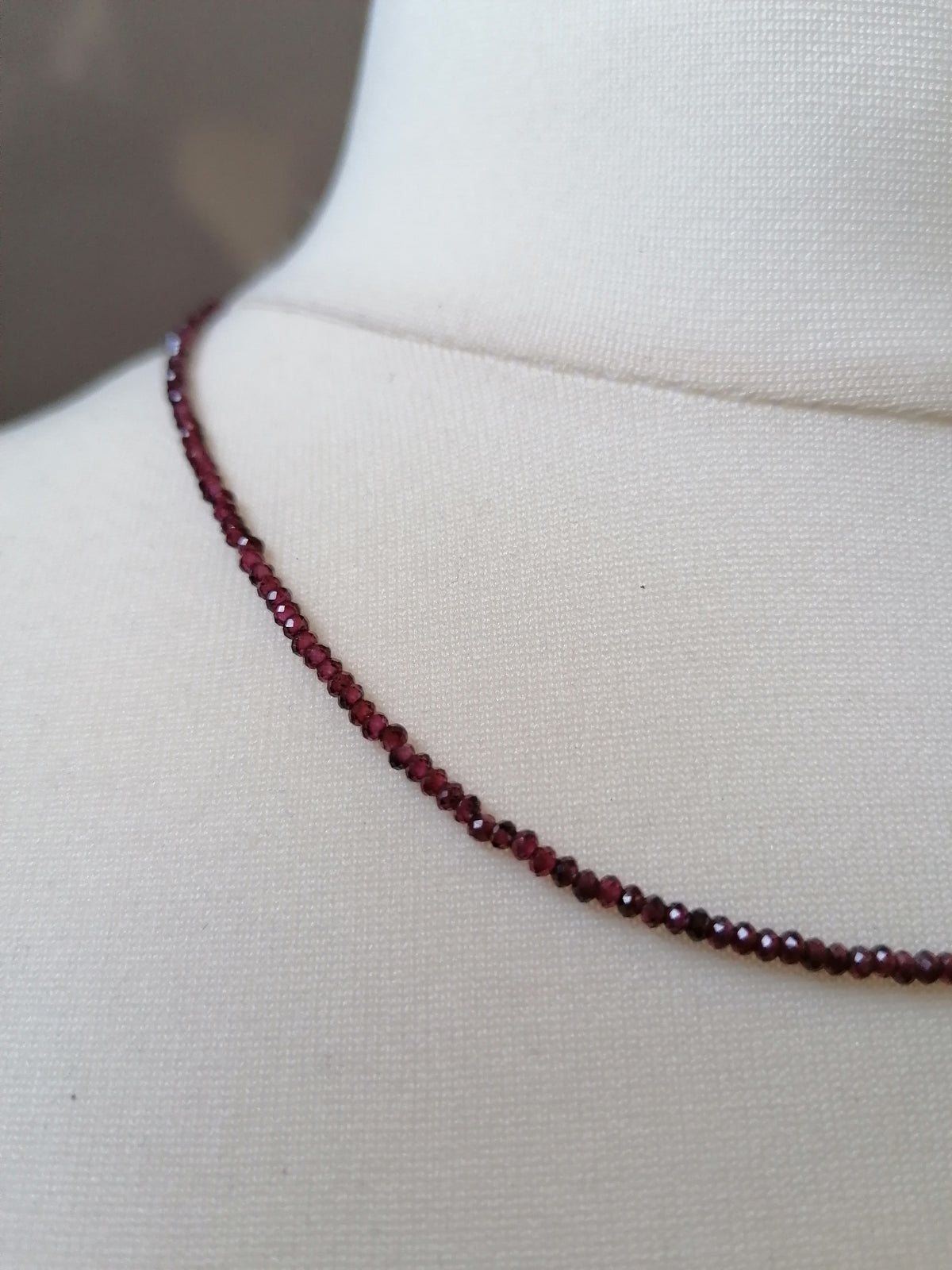 Semi-Precious Garnet Gemstone Necklace