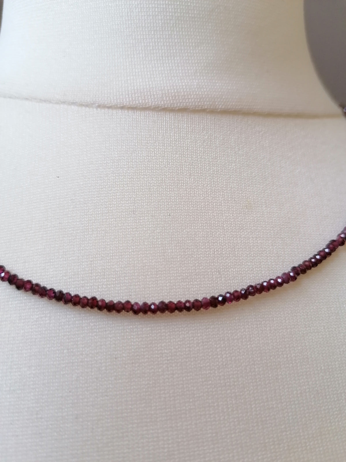 Semi-Precious Garnet Gemstone Necklace