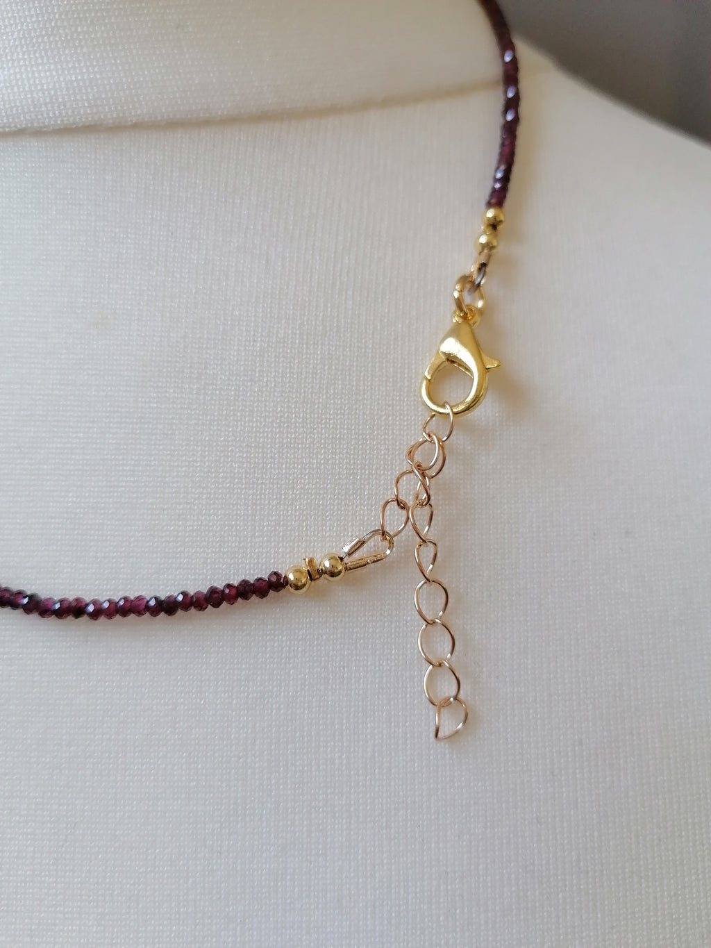 Semi-Precious Garnet Gemstone Necklace