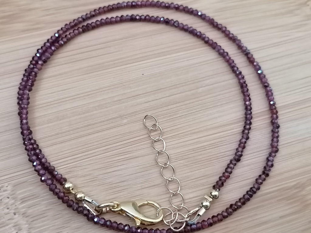 Semi-Precious Garnet Gemstone Necklace