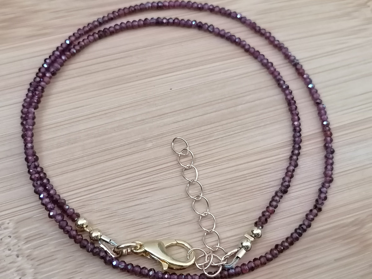 Semi-Precious Garnet Gemstone Necklace