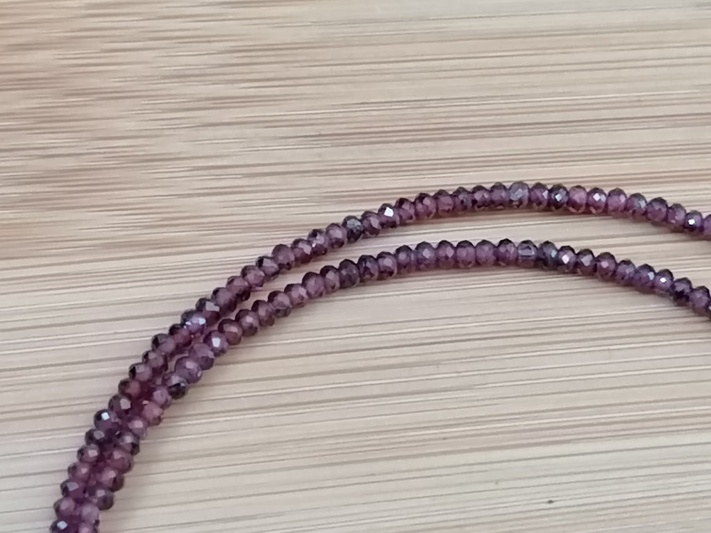 Semi-Precious Garnet Gemstone Necklace