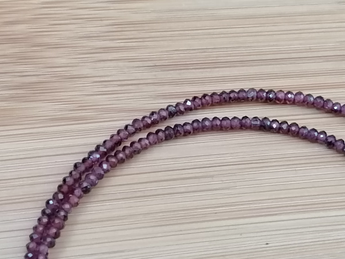 Semi-Precious Garnet Gemstone Necklace