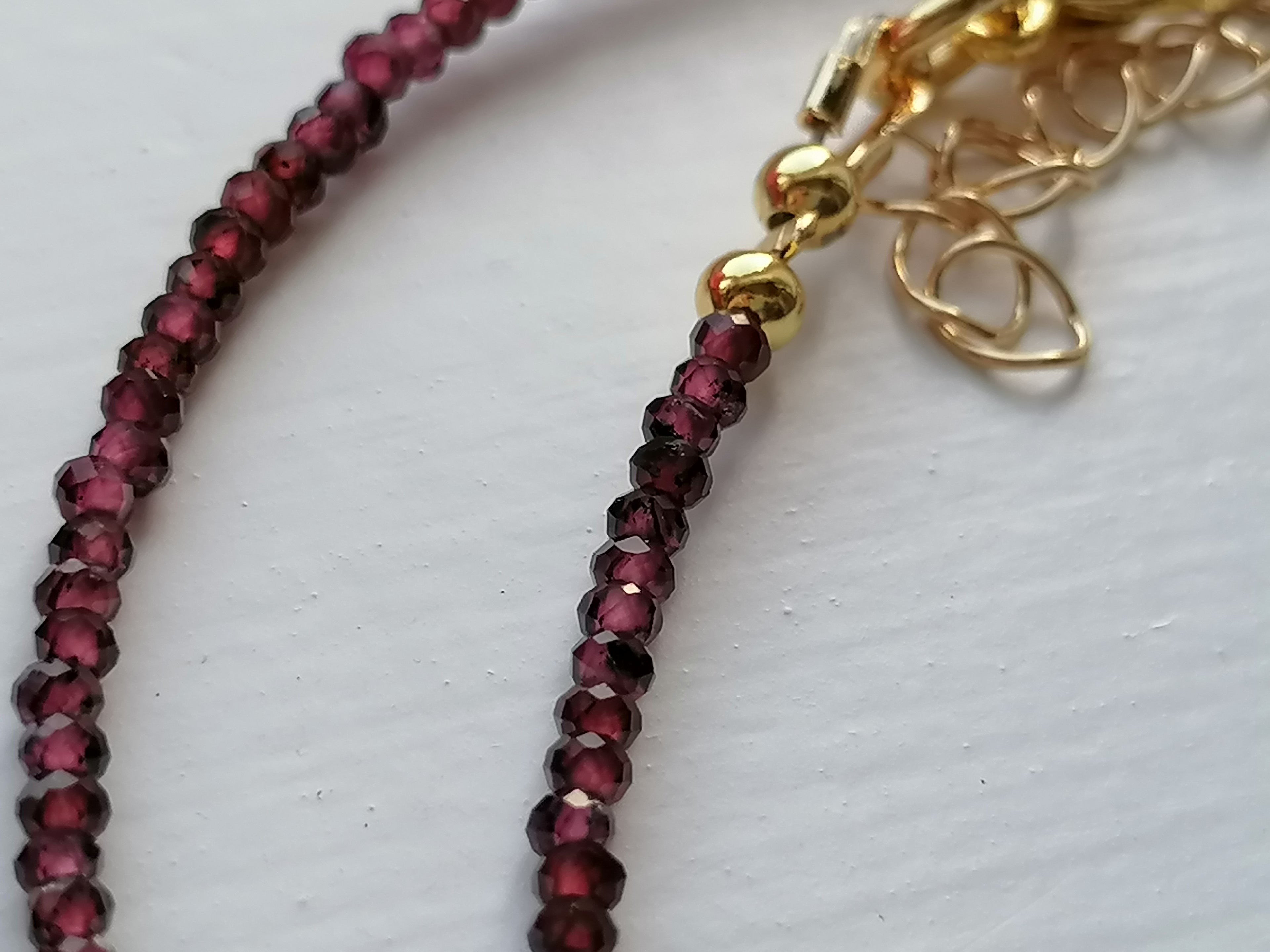 Semi-Precious Garnet Gemstone Necklace