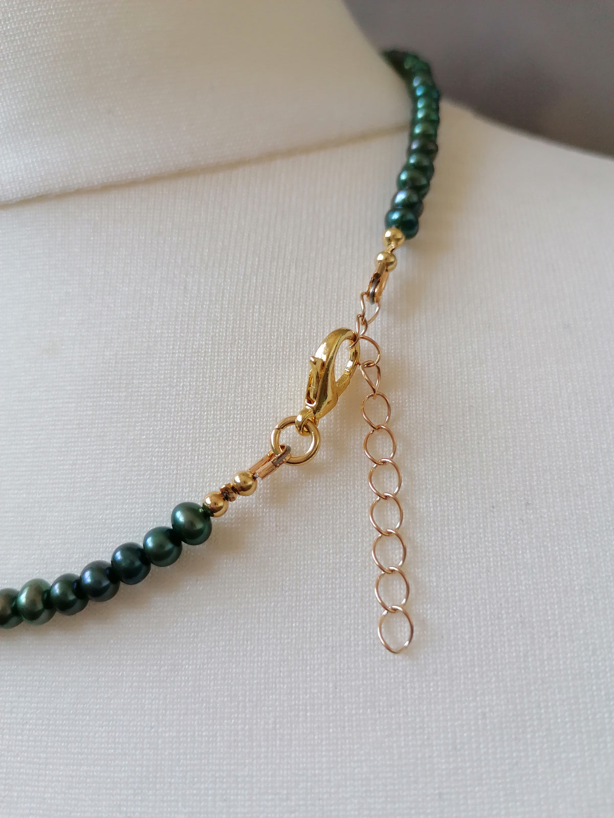 Cultured Freshwater Peacock Pearl Necklace with Baroque Flame Ball Pearl