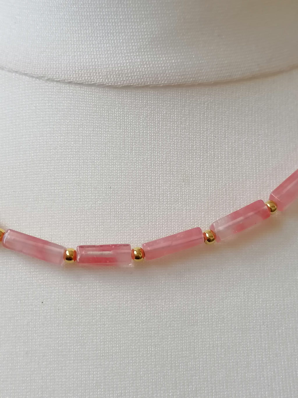 Cherry Quartz Gemstone Necklace