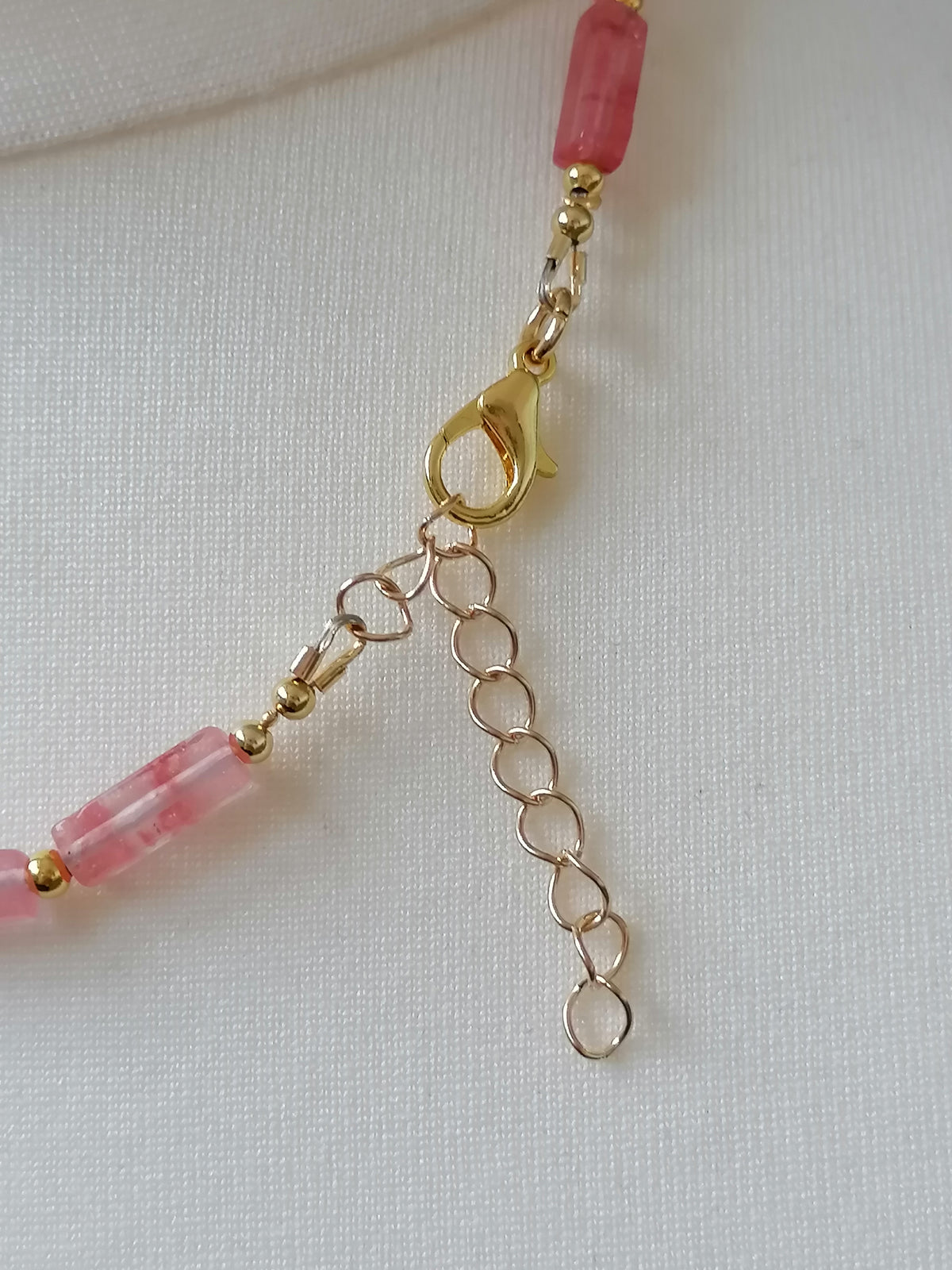 Cherry Quartz Gemstone Necklace