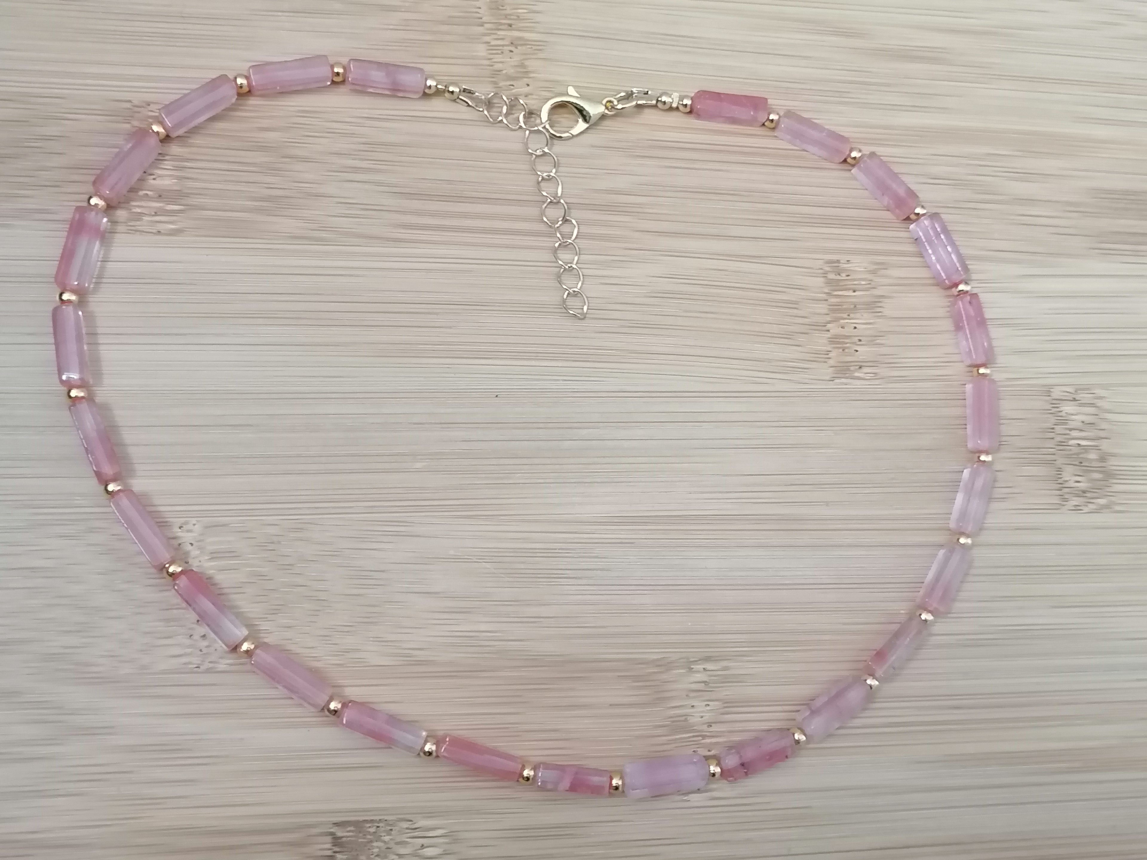 Cherry Quartz Gemstone Necklace
