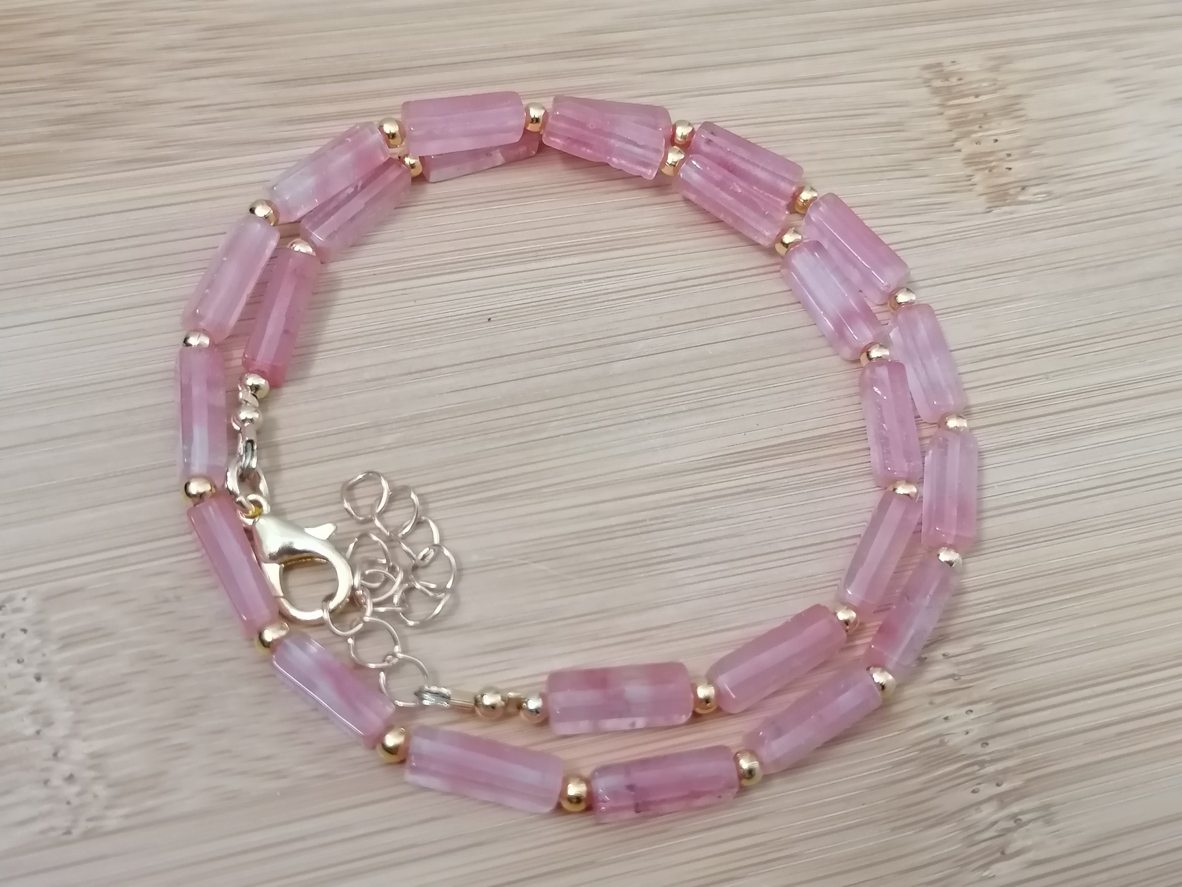 Cherry Quartz Gemstone Necklace