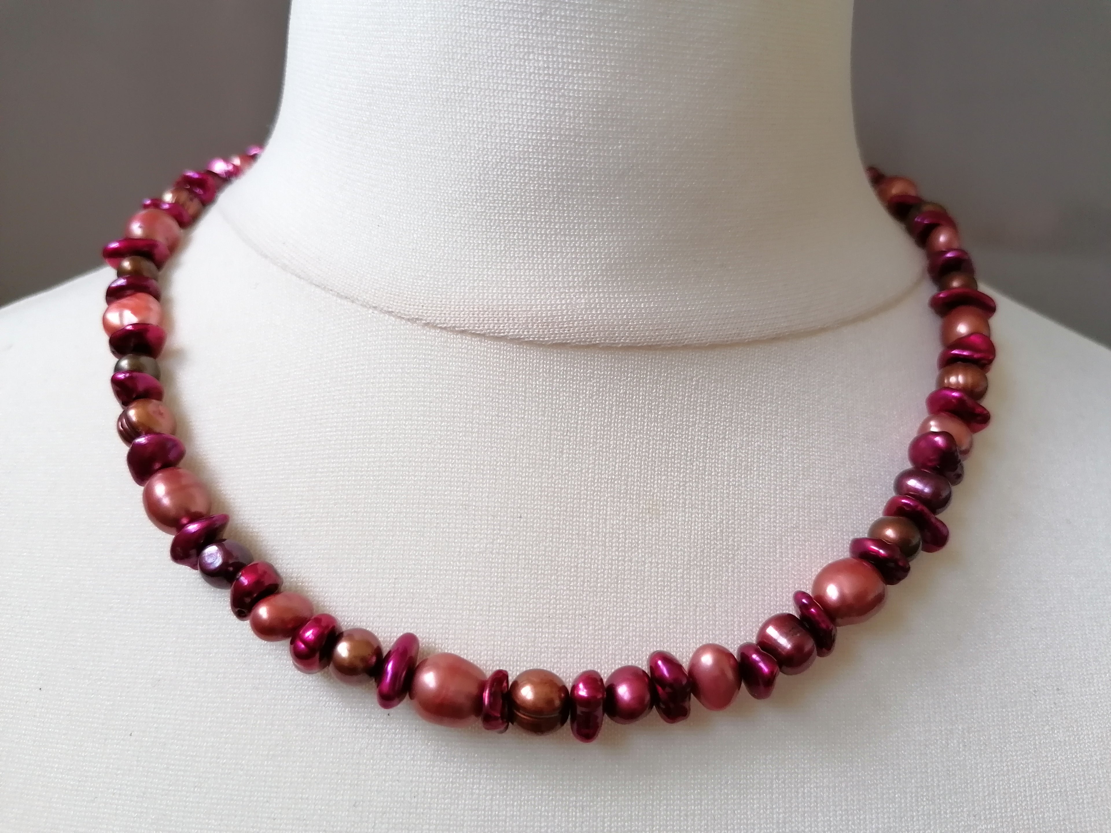 Mixed Berry Freshwater Pearl Necklace