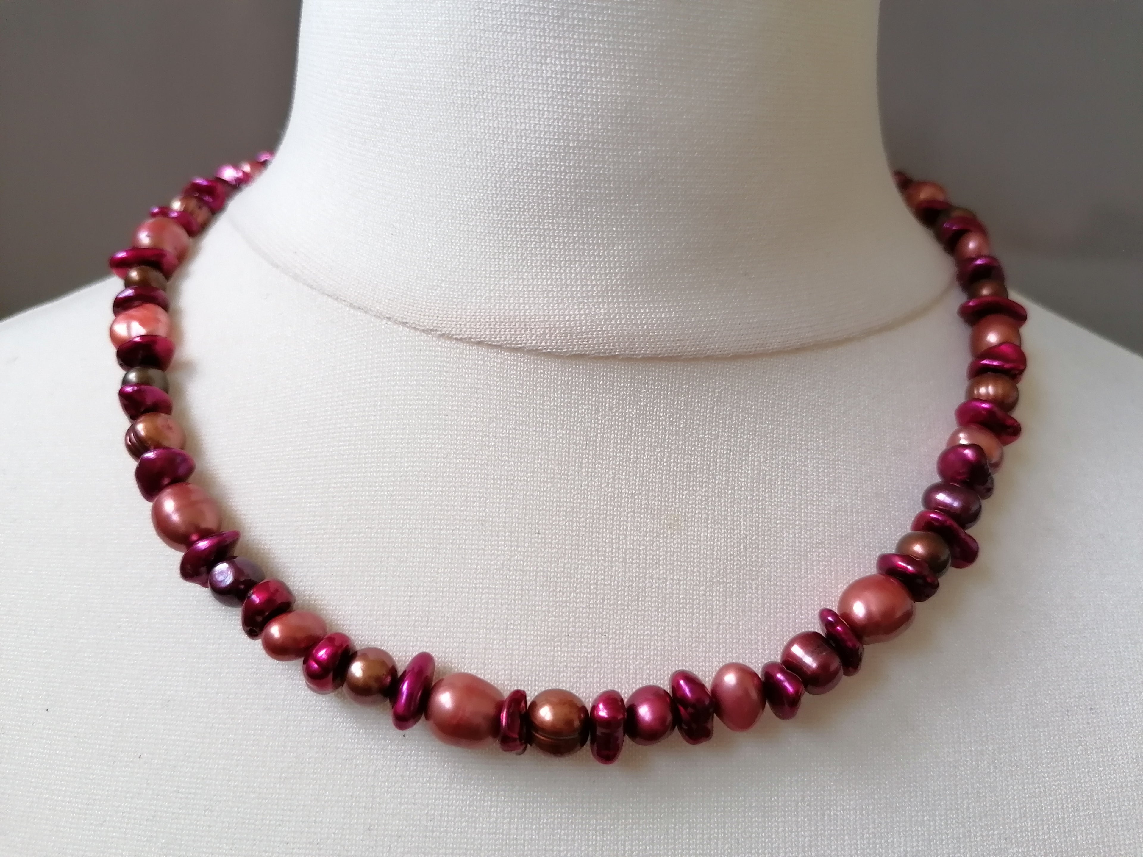 Mixed Berry Freshwater Pearl Necklace