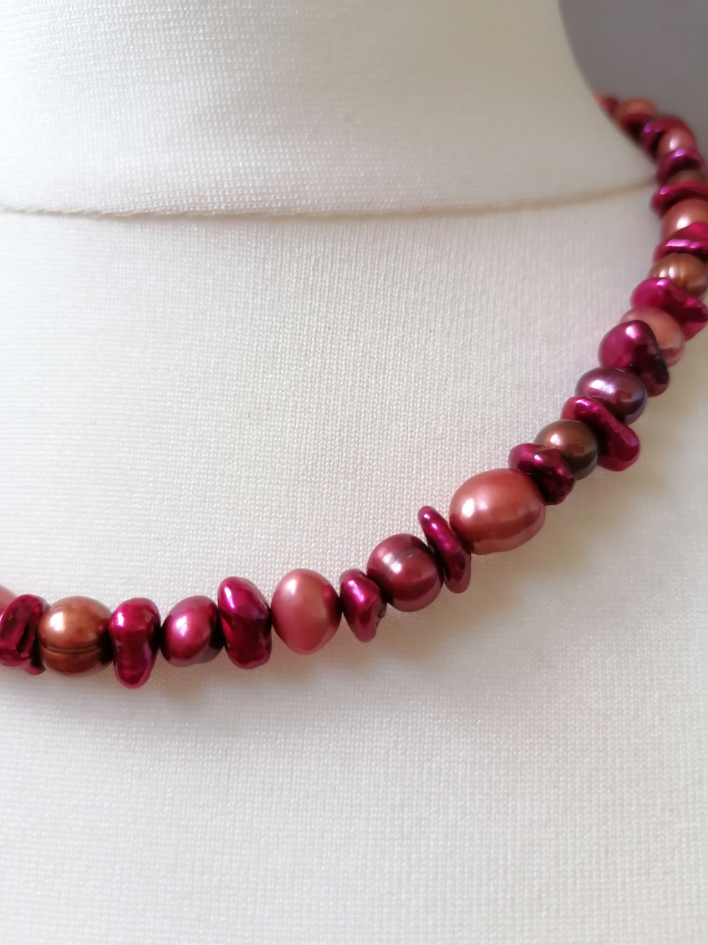 Mixed Berry Freshwater Pearl Necklace